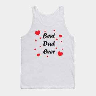 Best dad ever heart doodle hand drawn design Tank Top